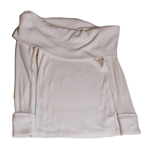 We The Free (Free People)‎ Light Pink Cowl Neck Sweater Womens, Size L - Picture 1 of 7